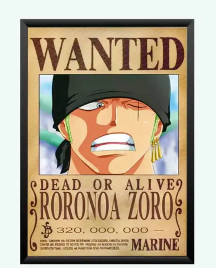 ONE PIECE ZORO WALL ART