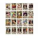 One Piece Wanted Posters | Anime Poster | Set of 20 Poster | Size A4 (8.3X11.9 Inches) 350GSM Glossy Paper