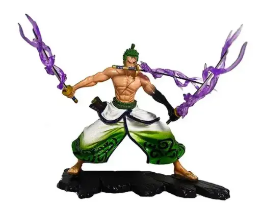 Premium Anime One Piece Roronoa Zoro Battle Action Figure [20 cm] 