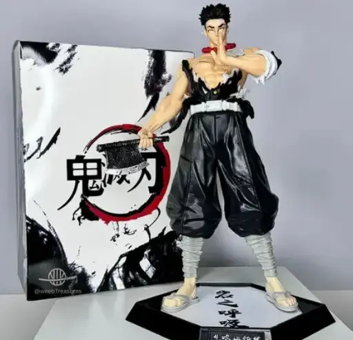 Anime Demon Slayer Action Figure - Stone Hashira Himejima Gyoumei Standing (30 cm H)